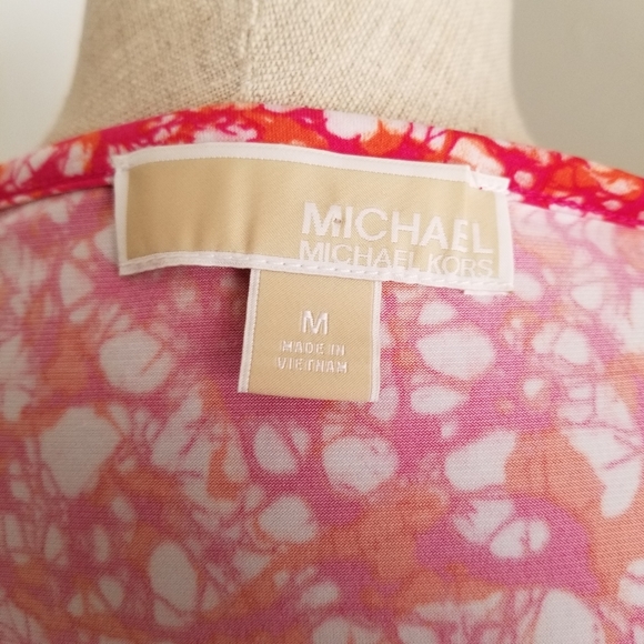 Michael Kors cowl printed sleeveless top  M  *C5 - Picture 4 of 4